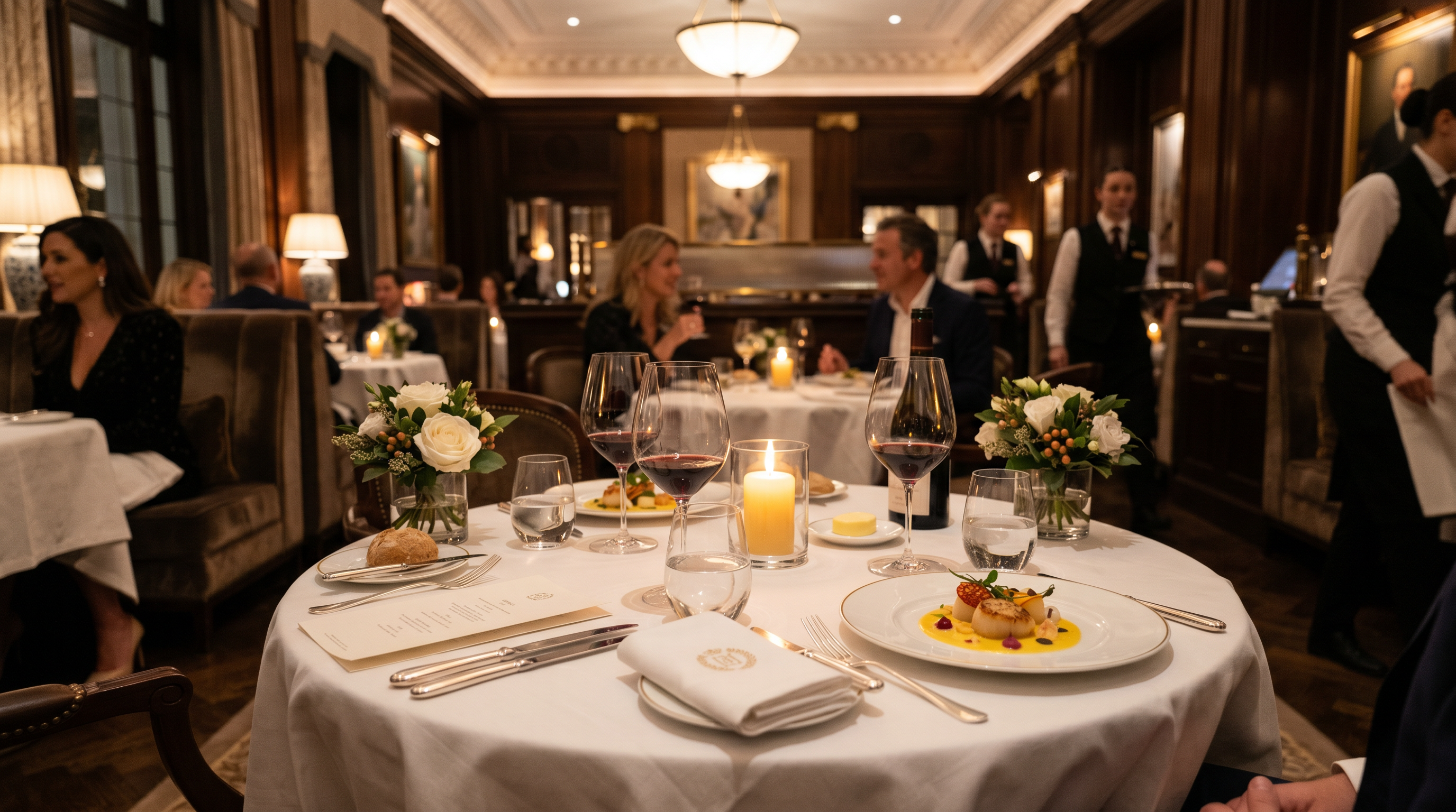 Fine dining restaurant at London City Hotel