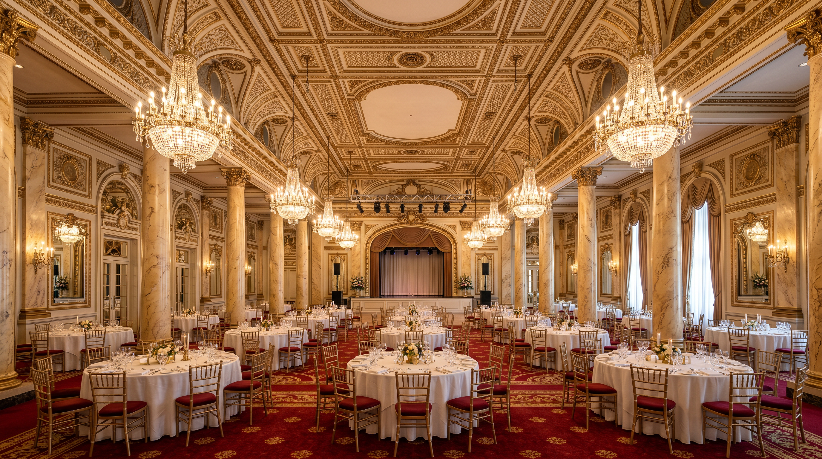 Grand ballroom for private events at London City Hotel