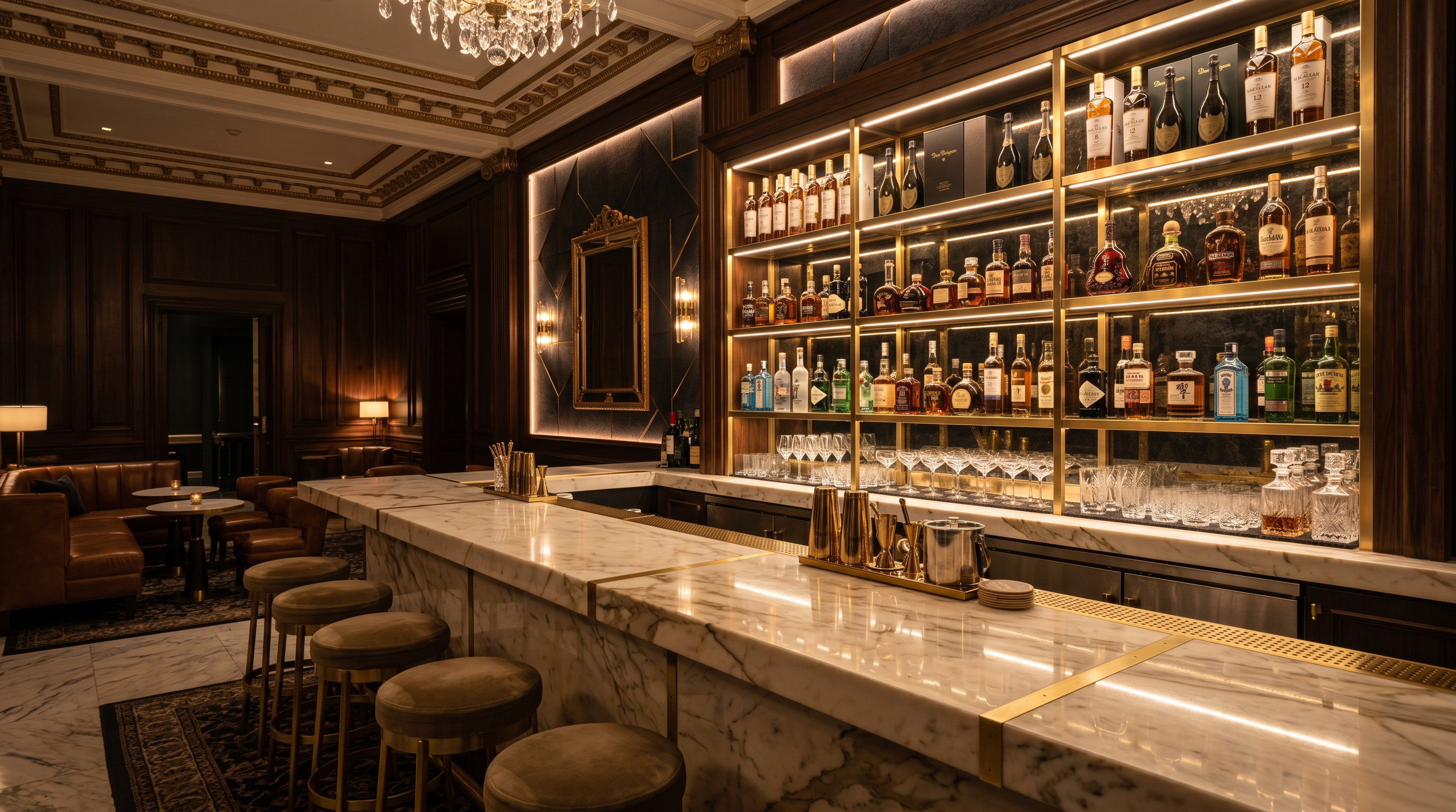 Luxury cocktail bar at London City Hotel & Resort